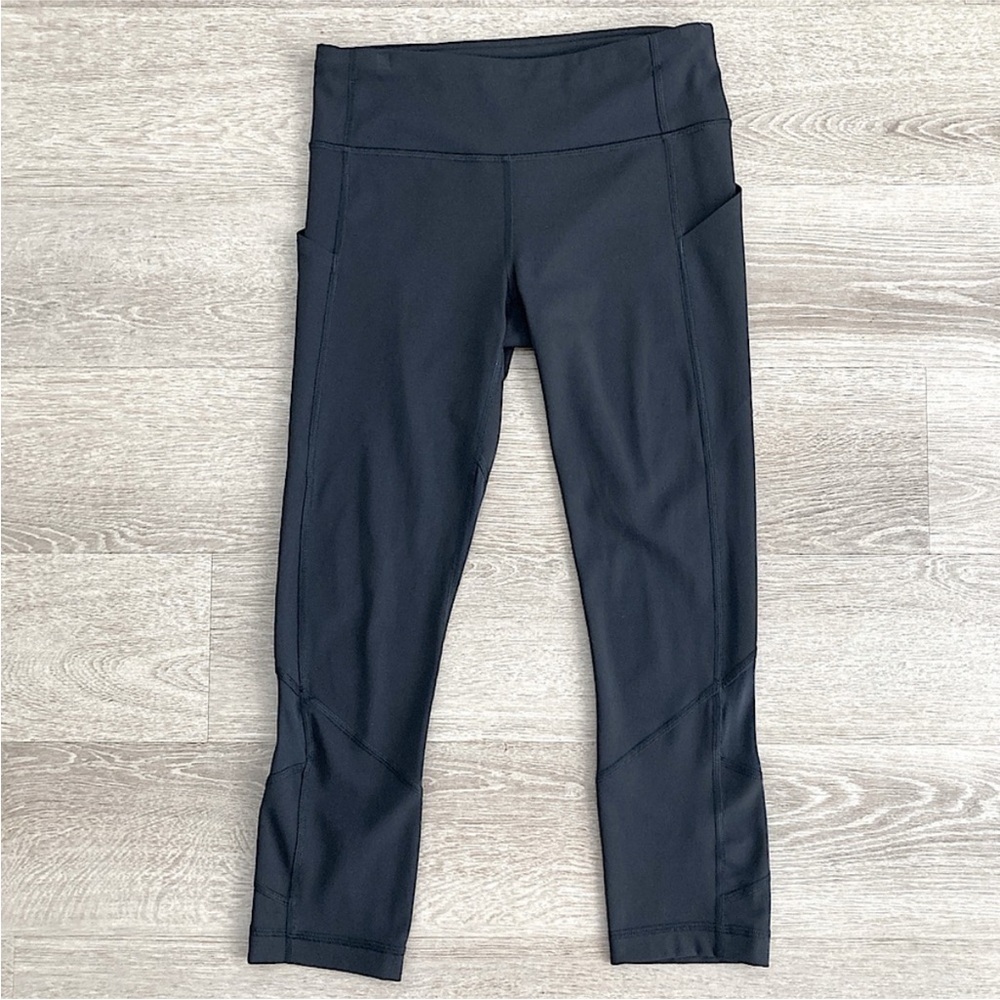 LULULEMON Pace Rival Crop Full-On Luxtreme Leggings Black Women’s 4